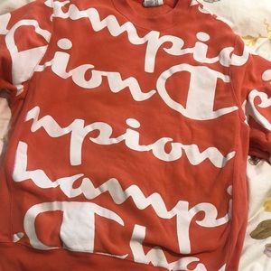 Cute crew neck hoodie champion